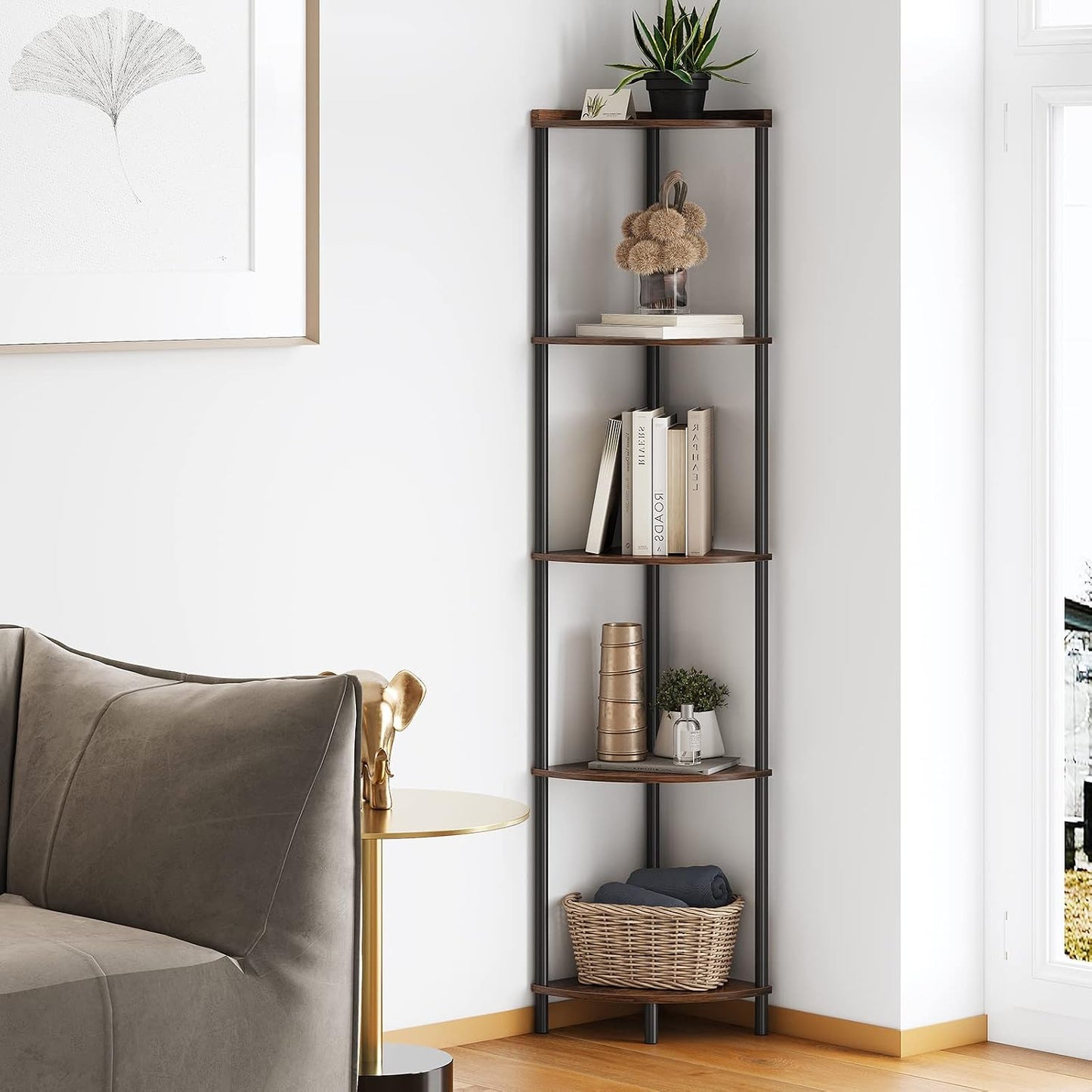 5-Tier Industrial Storage Shelf Organizer