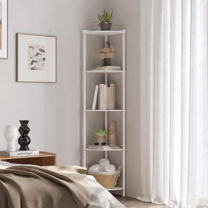 5-Tier Industrial Corner Storage Shelf Organizer