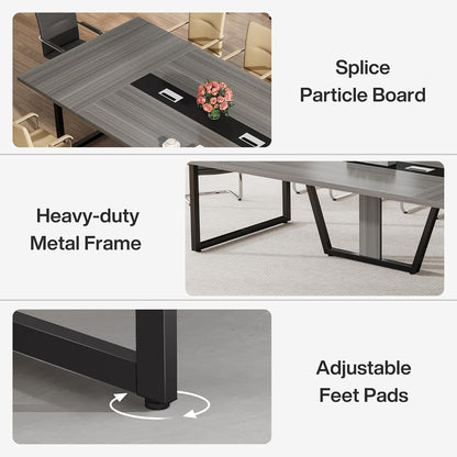 8ft Conference Table for 8–10 People