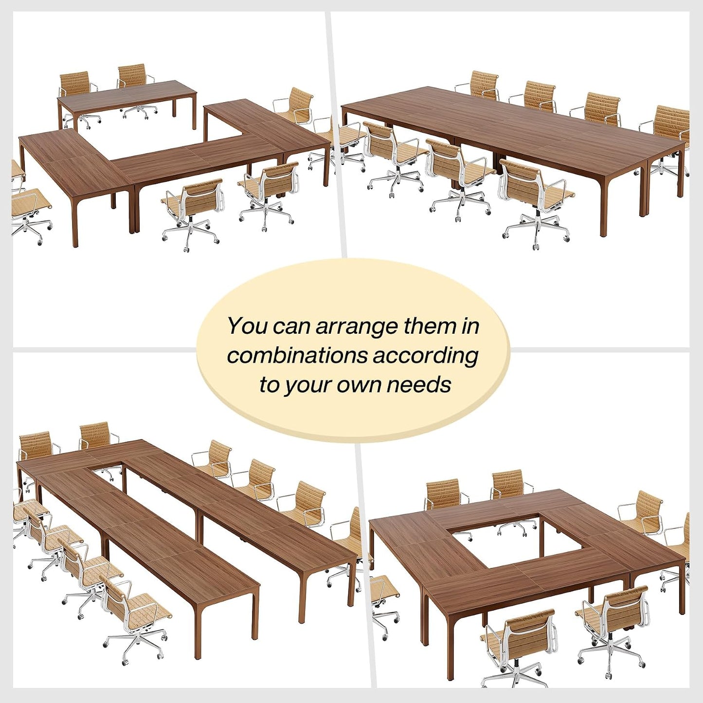 13ft Conference Table for 12–16 People