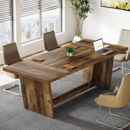 71-Inch Wood Conference Table for 6–8 People