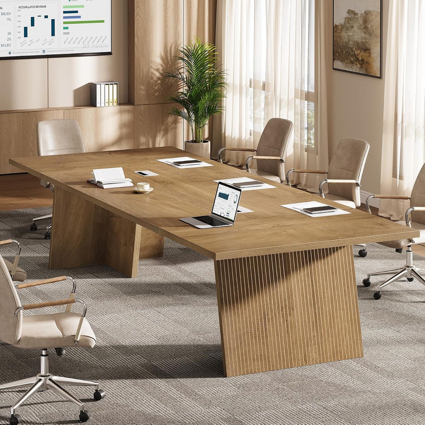 8ft Conference Table for 8–10 People